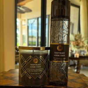 Bath & Body Works Midnight Addiction Mist & Candle